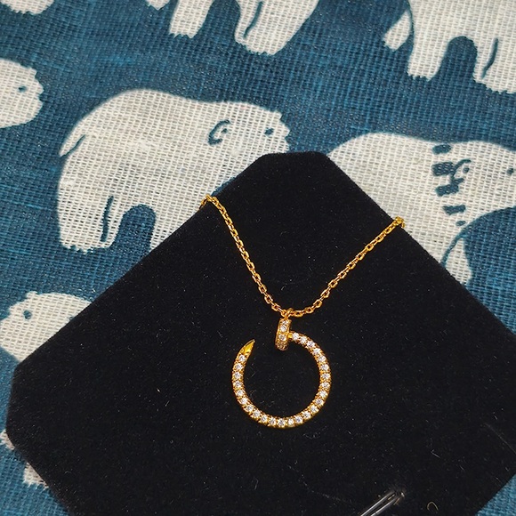 Cartier 18k Rose Gold Diamond Necklace - Picture 1 of 6